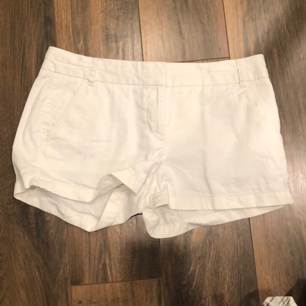 J crew white chino shorts